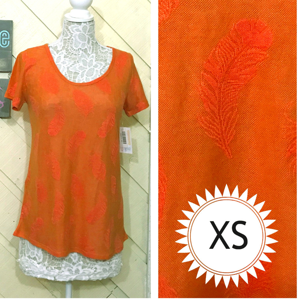 NWT LLR Orange Peacock Classic Tee